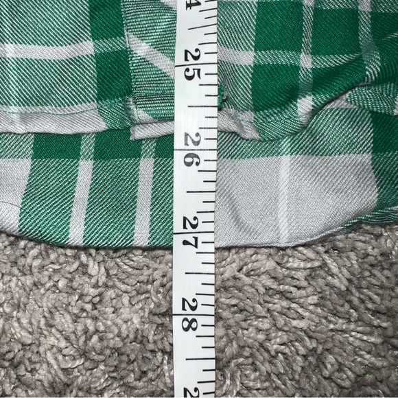 Harry Potter Plaid Flannel Shirt Women’s S Button Up Long Sleeve Slytherin House - Picture 7 of 7
